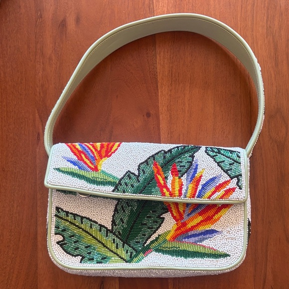 STAUD Handbags - STAUD Tropical Beaded Shoulder Bag